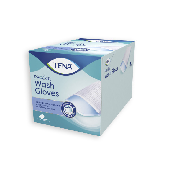 Tvättvante engångs torr TENA 175st/fp
